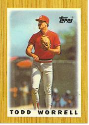 1987 Topps Mini Leaders Baseball Cards 034      Todd Worrell